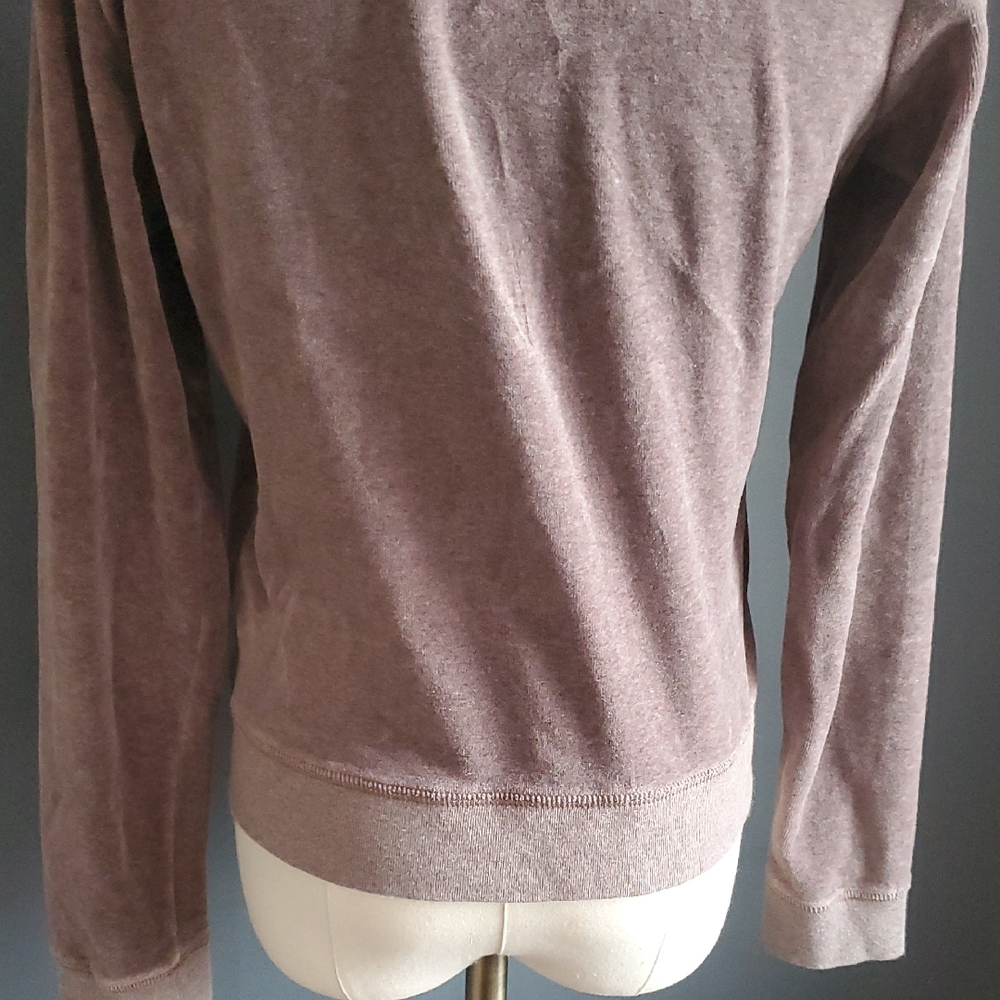 Juicy Couture Dusty Pink Brown Zip-Up Hoodie Set SIZE L - Picture 6 of 14